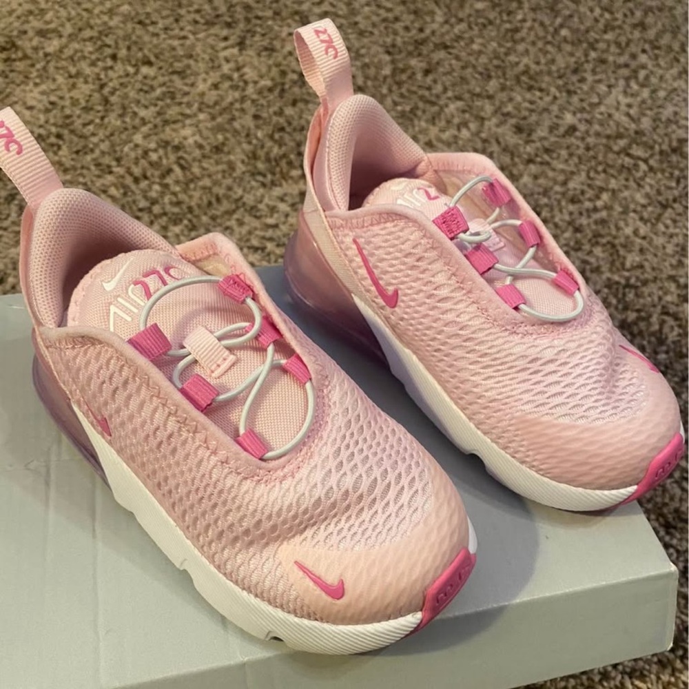 Nike Kids Pink Mesh Sneakers - Picture 2 of 4